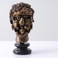 Large Miguel Berrocal OMAGGIO AD ARCIMBOLDO Bronze Puzzle Sculpture, 11.75H - Sold for $5,120 on 02-21-2026 (Lot 21).jpg